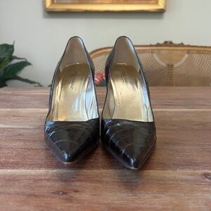 DOLCE & GABBANA GENUINE CROCODILE WOMEN'S STILETTOS Size 9.5 40